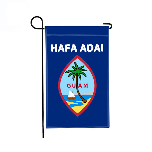 Guam Seal with Hafa Adai Greeting Garden Flag