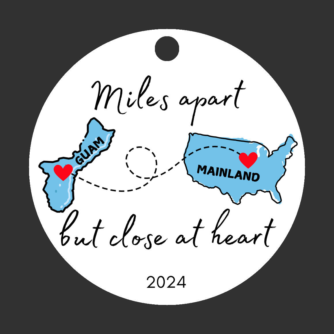 Ornament Guam Mainland Miles Apart But Close at Heart