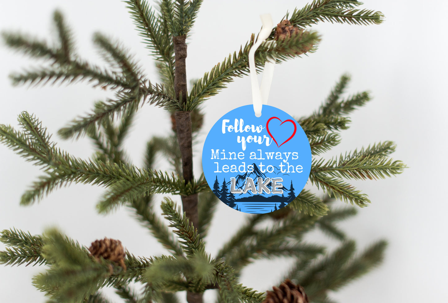 Ornament for Lake Lovers Follow Your Heart