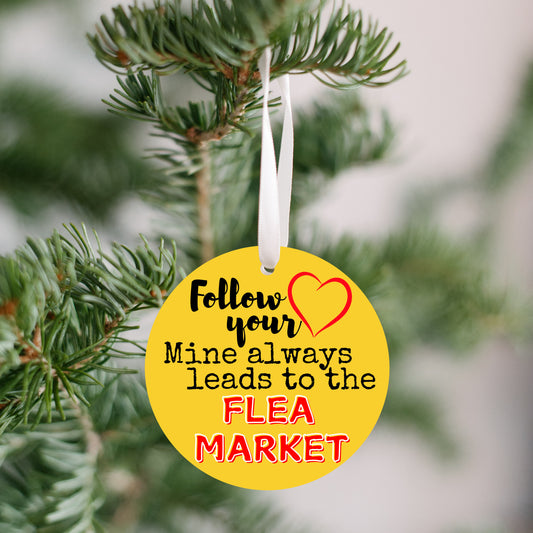 Ornament Flea Market Lovers Follow Your Heart