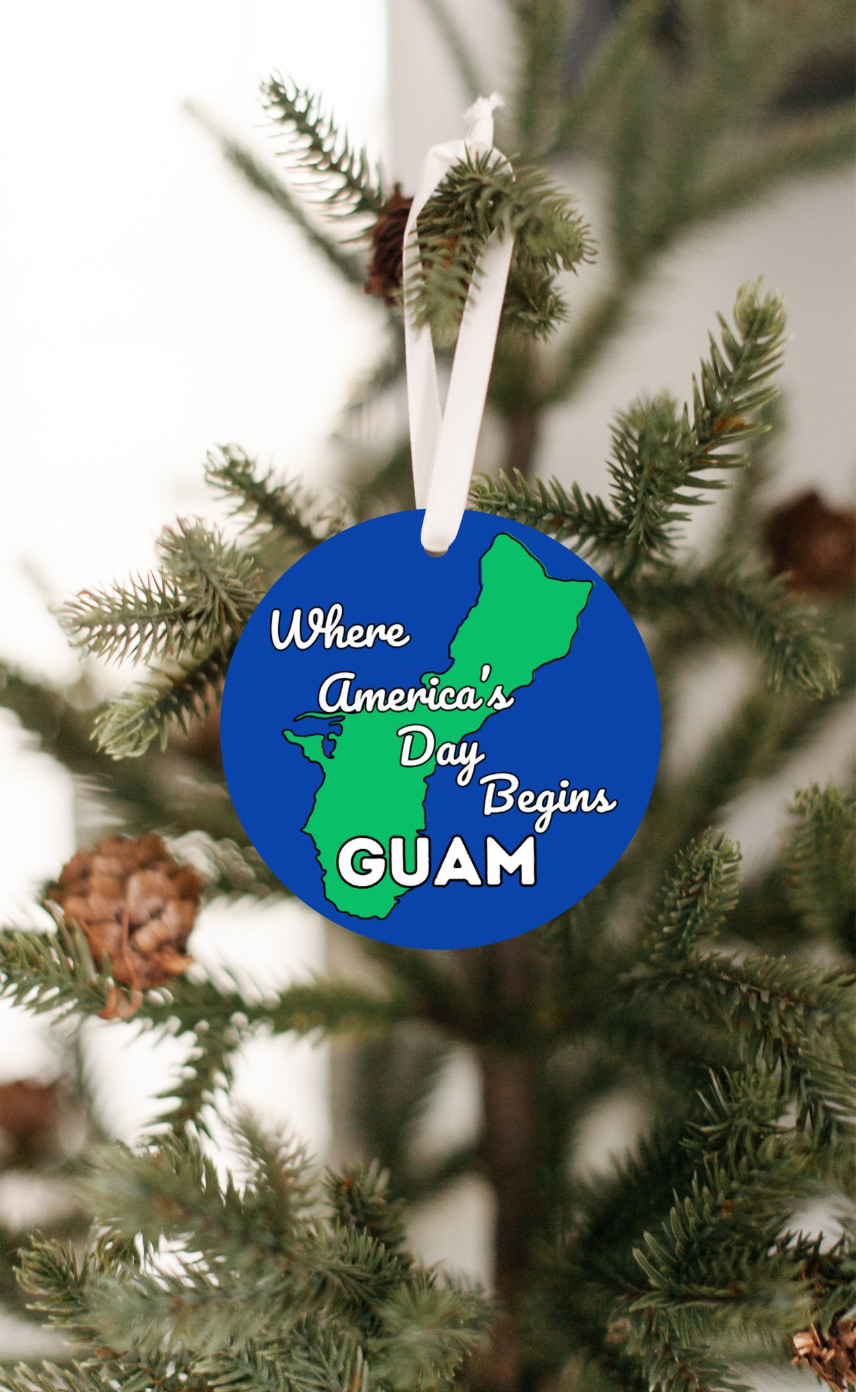 Ornament Guam Where America's Day Begins