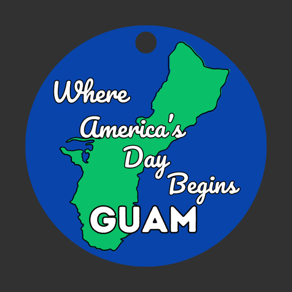 Ornament Guam Where America's Day Begins