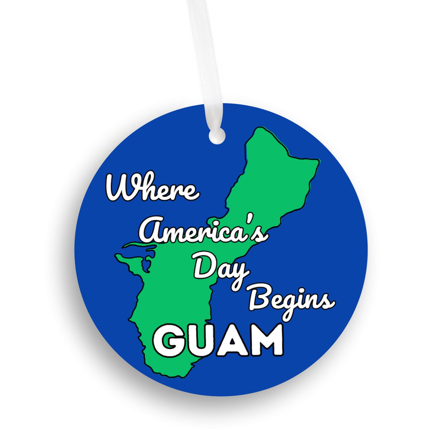 Ornament Guam Where America's Day Begins