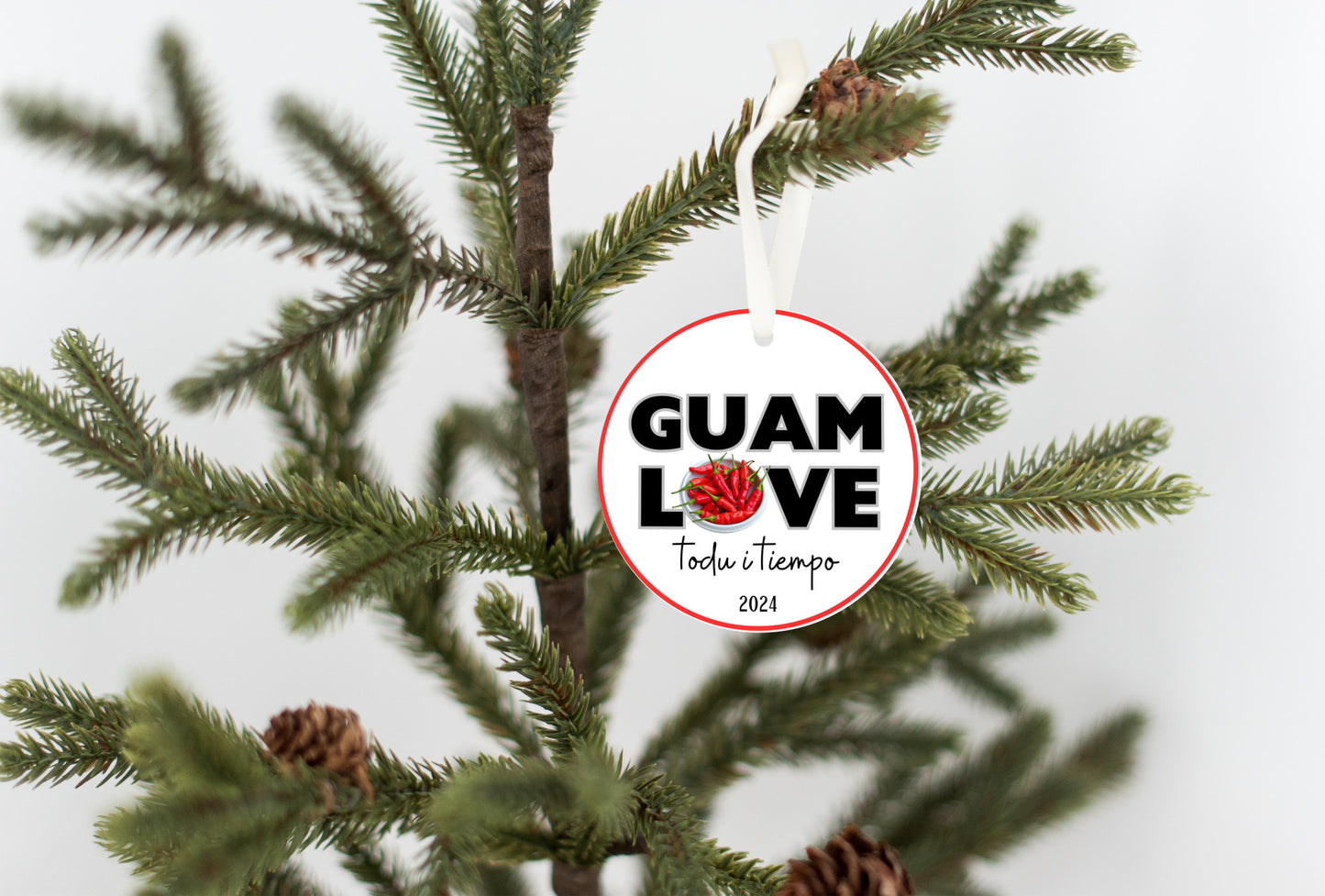 Guam love hot pepper ornament, todu i tiempu christmas decoration 2024, relatives family celebration, island culture