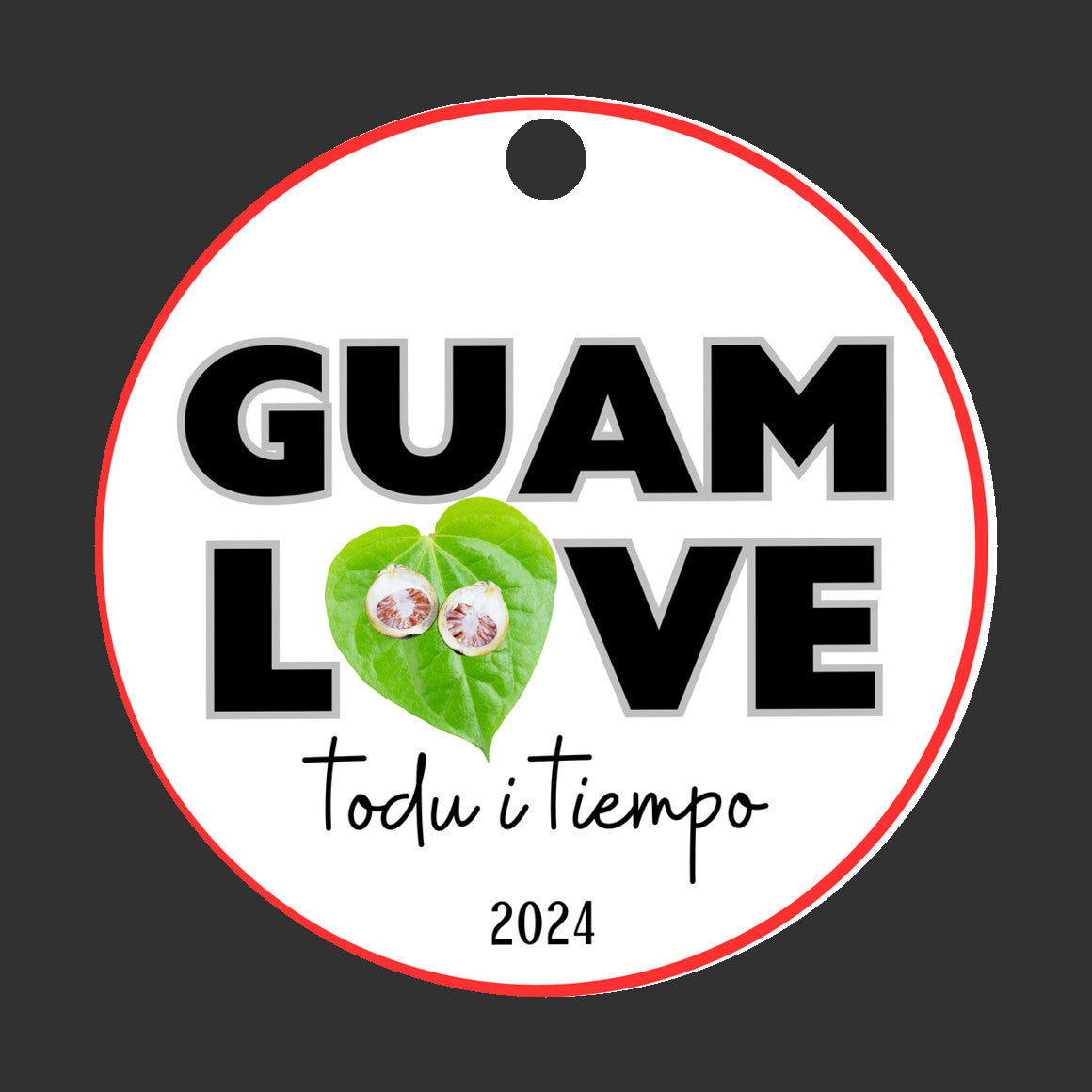 Guam love pugua pupulu ornament, todu i tiempu christmas decoration 2024, relatives family celebration, island culture