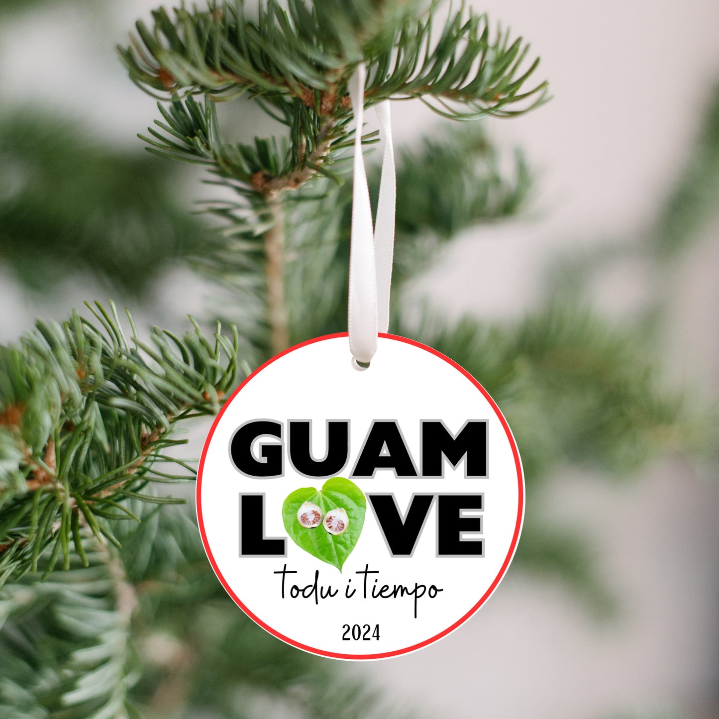 Guam love pugua pupulu ornament, todu i tiempu christmas decoration 2024, relatives family celebration, island culture