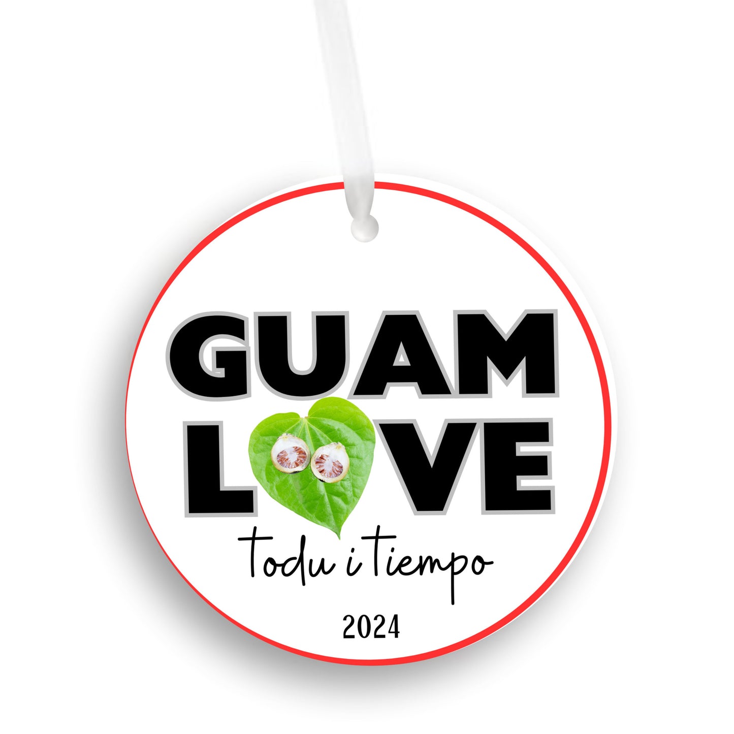 Guam love pugua pupulu ornament, todu i tiempu christmas decoration 2024, relatives family celebration, island culture