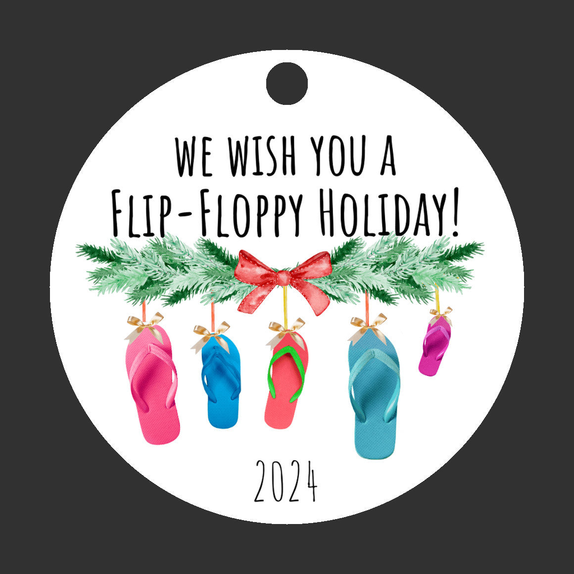 Beach-themed holiday ornament, funny friendship gift for christmas 2024, stocking stuffer