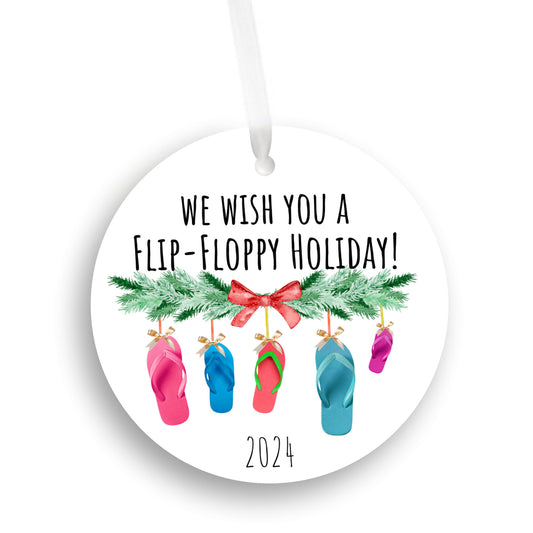 Beach-themed holiday ornament, funny friendship gift for christmas 2024, stocking stuffer